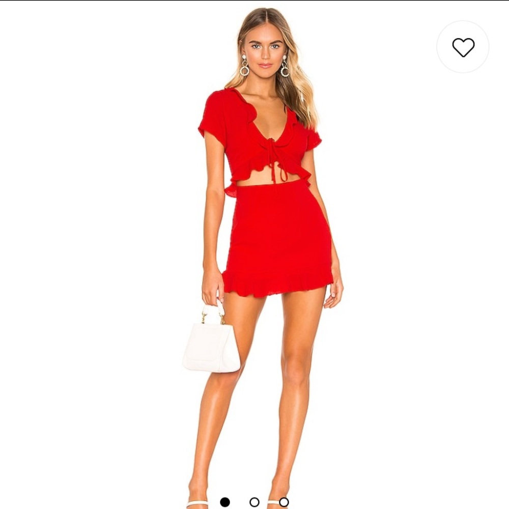 Mia ruffle tie dress in red 💃🏼 ❤️